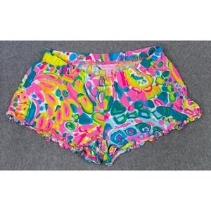 Lilly Pulitzer Womens Size XS Shorts Kya Ruffled Bay‎ Breeze Floral Multicolor